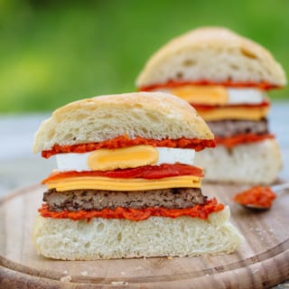 Sausage Egg Ciabatta
