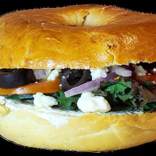 Greek Salad Bagel